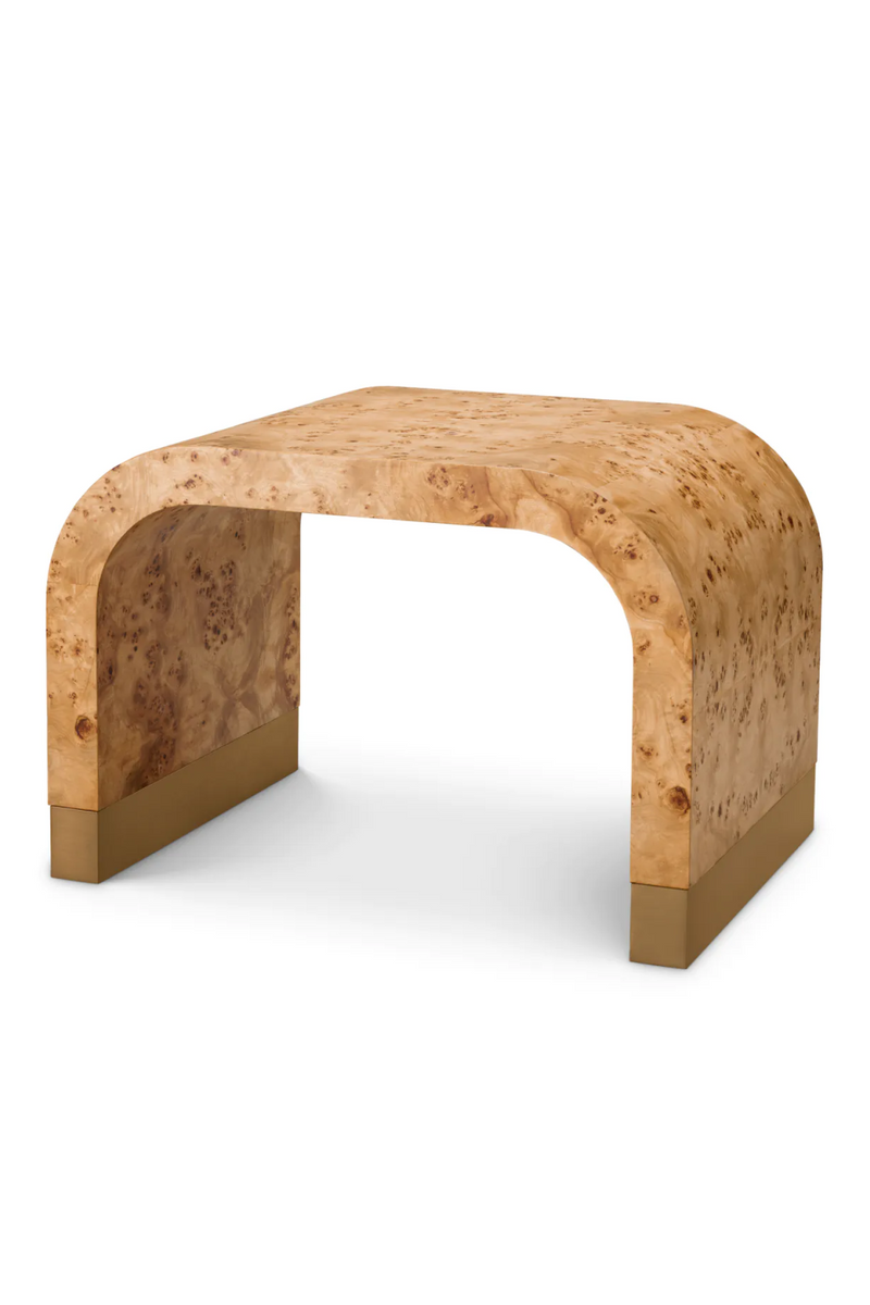 Table d'appoint archee en ronce de mappa | Eichholtz Quinton | OROA.fr