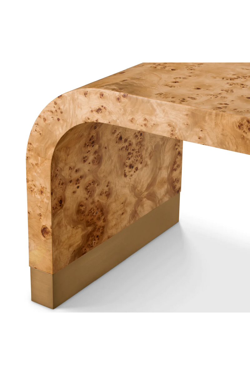 Table d'appoint archee en ronce de mappa | Eichholtz Quinton | OROA.fr