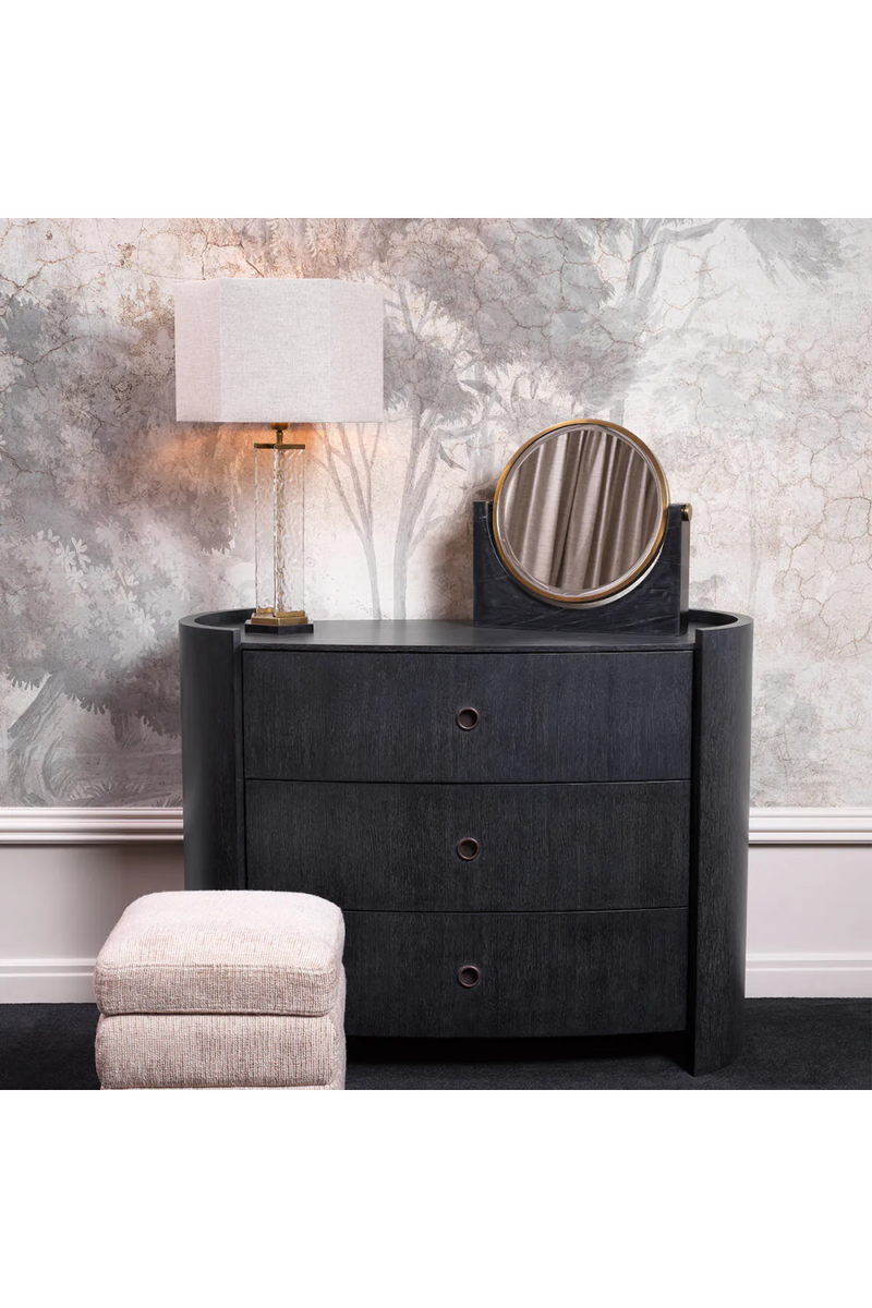 Commode 3 Tiroirs en Chêne Bronze | Eichholtz Splendora | OROA.fr