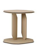 Table d'appoint en cuir brun clair | Eichholtz Maurizio | OROA.fr