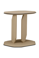 Table d'appoint en cuir brun clair | Eichholtz Maurizio | OROA.fr