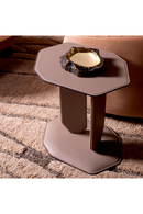 Table d'appoint en cuir brun | Eichholtz Maurizio | OROA.fr