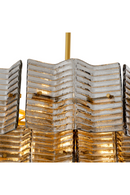 Lustre en verre fumé et givré | Eichholtz Silvano | OROA.fr