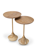 Table d’appoint en onyx (ensemble de 2) | Eichholtz Puglia | OROA.fr