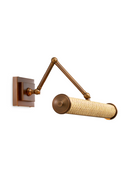 Applique Murale en Laiton Antique et Rotin L | Eichholtz Luca | OROA.fr