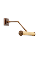 Applique Murale en Laiton Antique et Rotin L | Eichholtz Luca | OROA.fr