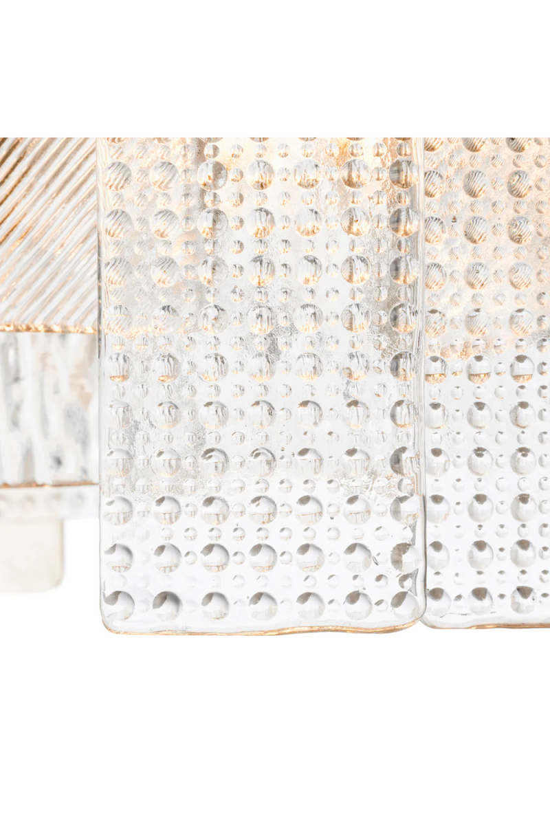 Lustre en verre texturé | Eichholtz Cassiano | OROA.fr