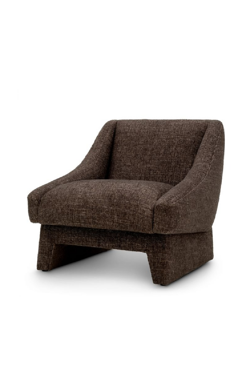 Fauteuil De Salon Brun A Accoudoirs Inclinés | Eichholtz Valore | OROA.fr