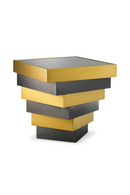 Table d appoint a niveaux en verre fume | Eichholtz Zamora | OROA.fr