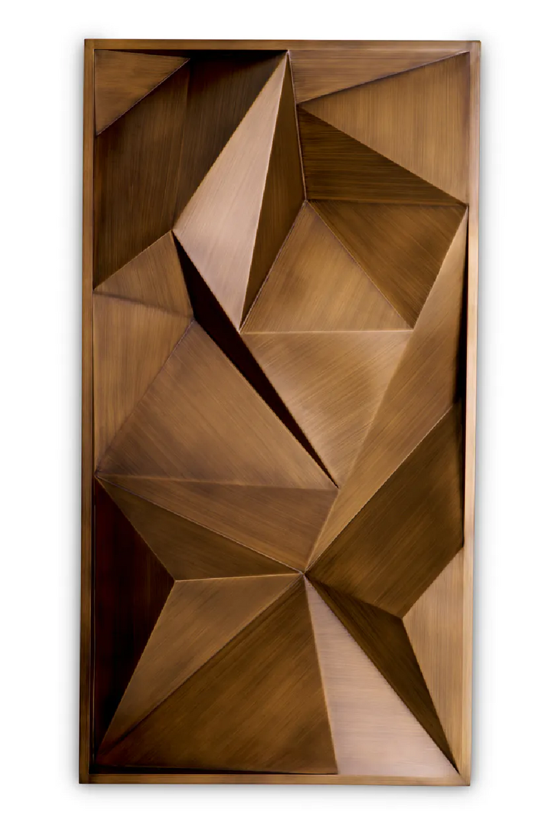 Objet mural en laiton brosse | Eichholtz Bravura | OROA.fr
