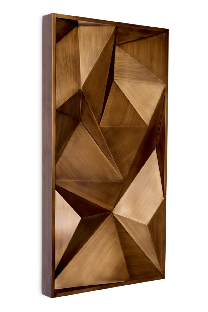 Objet mural en laiton brosse | Eichholtz Bravura | OROA.fr