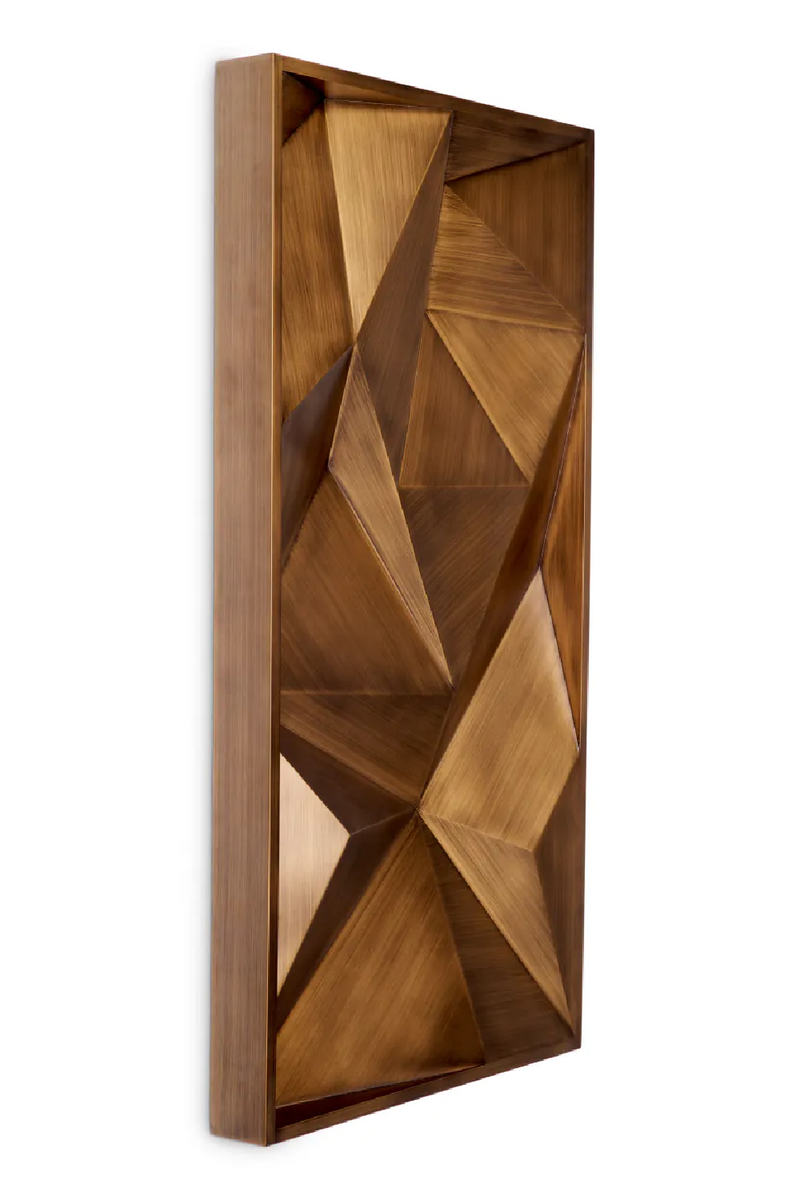 Objet mural en laiton brosse | Eichholtz Bravura | OROA.fr