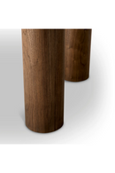 Table de salle a manger ronde en placage de noyer | Eichholtz Presedio | OROA.fr