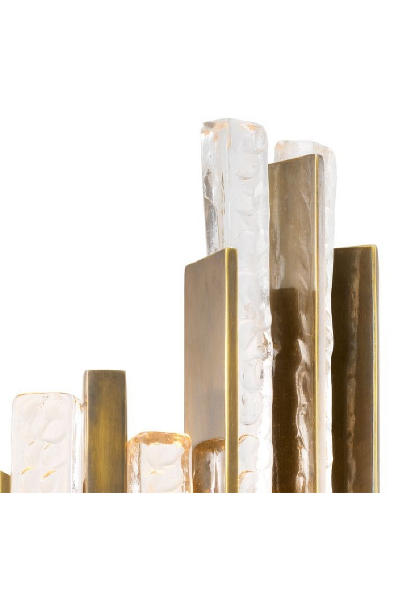 Applique Murale A Panneau De Verre Taillé A La Main | Eichholtz Leonora | OROA.fr