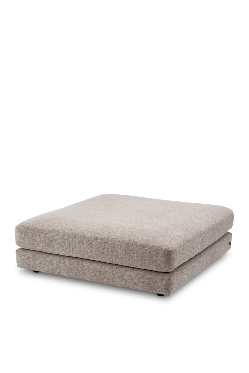 Pouf en tissu Nuoro Gris | Eichholtz Lounge Club | Meubleluxe.fr