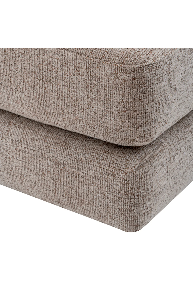 Pouf en tissu Nuoro Gris | Eichholtz Lounge Club | Meubleluxe.fr