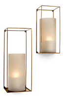 Ensemble de racks muraux en laiton vintage (2) | Eichholtz Deco | OROA.fr