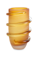 VasVase en verre jaune givré S | Eichholtz Eliano | OROA.fr