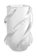 Vase en verre blanc givré | Eichholtz Celestino M | OROA.fr