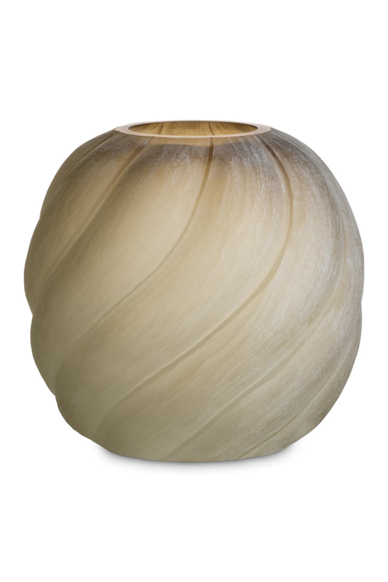 Vase marron clair givré | Eichholtz Sicilia L | OROA.fr