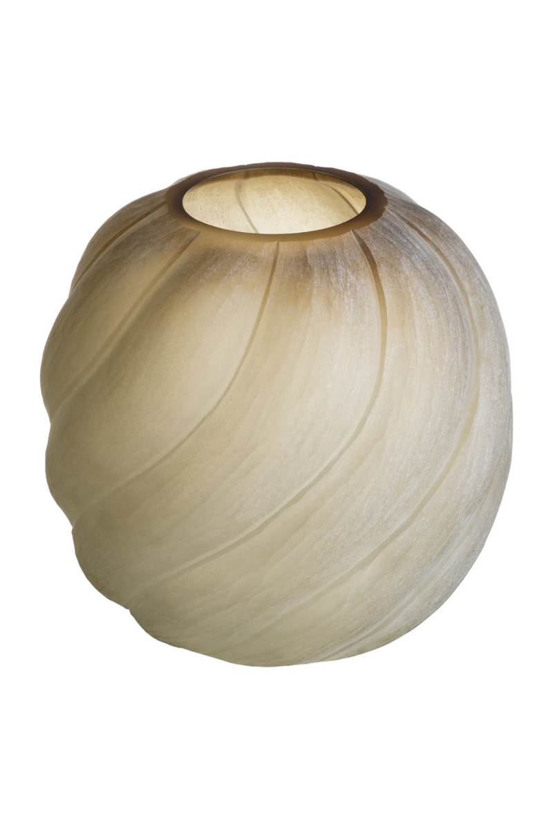 Vase marron clair givré | Eichholtz Sicilia L | OROA.fr