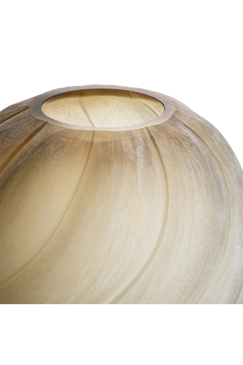 Vase marron clair givré | Eichholtz Sicilia L | OROA.fr