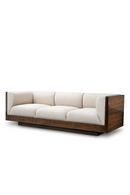 Canapé en placage d’eucalyptus haute brillance | Eichholtz Sebastian | OROA.fr