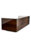 Canapé en placage d’eucalyptus haute brillance | Eichholtz Sebastian | OROA.fr