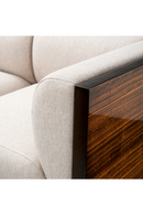 Canapé en placage d’eucalyptus haute brillance | Eichholtz Sebastian | OROA.fr