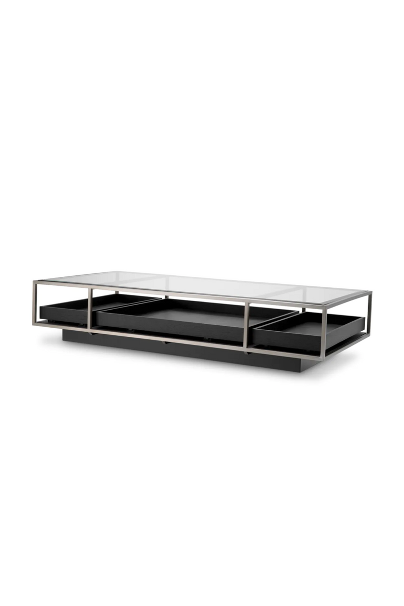 Table basse a tiroirs sur roulettes | Eichholtz Roxton | OROA.fr