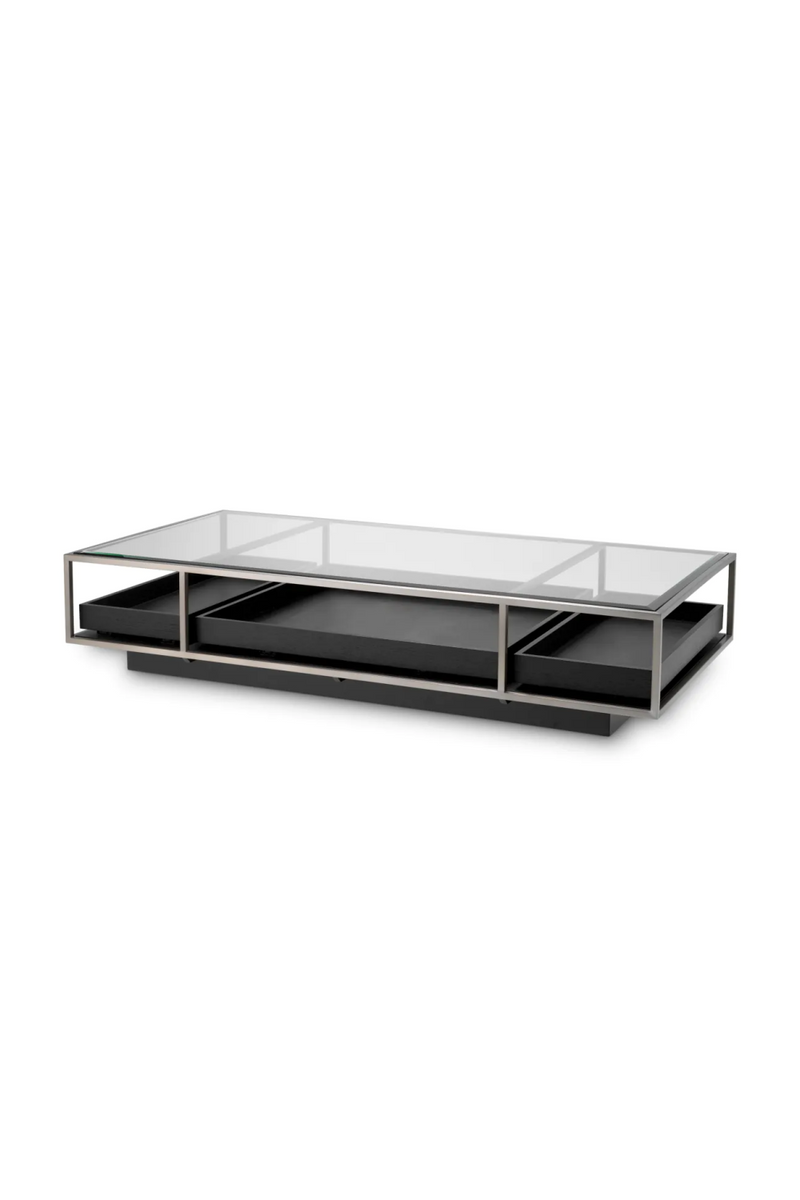 Table basse a tiroirs sur roulettes | Eichholtz Roxton | OROA.fr
