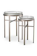 Ensemble de tables d'appoint en verre transparent (2) | Eichholtz Hoxton | OROA.fr
