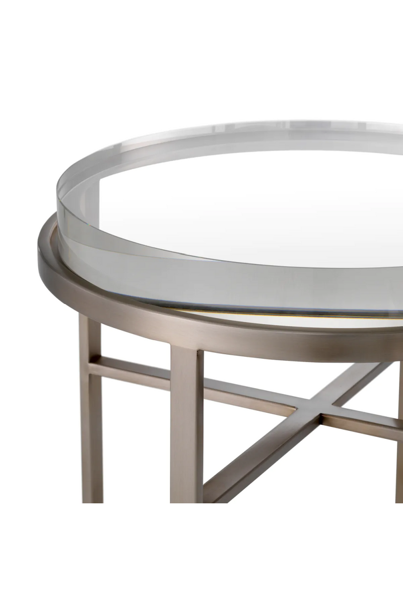 Ensemble de tables d'appoint en verre transparent (2) | Eichholtz Hoxton | OROA.fr
