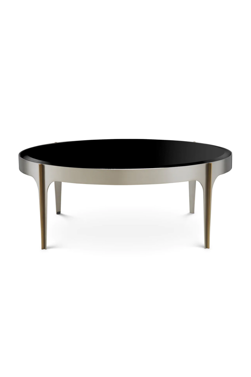 Petite table basse en verre noir | Eichholtz Artemisa | OROA.fr