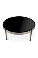 Petite table basse en verre noir | Eichholtz Artemisa | OROA.fr