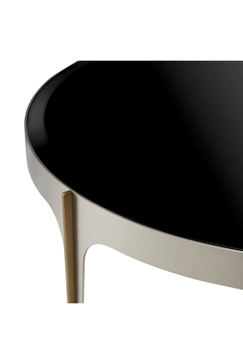 Petite table basse en verre noir | Eichholtz Artemisa | OROA.fr