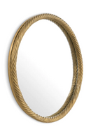 Miroir rond en laiton vintage | Eichholtz Salvi | OROA.fr