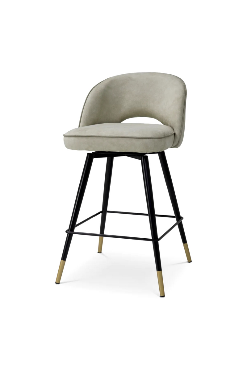 Tabourets de comptoir gris (lot de 2) | Eichholtz Cliff | OROA.fr