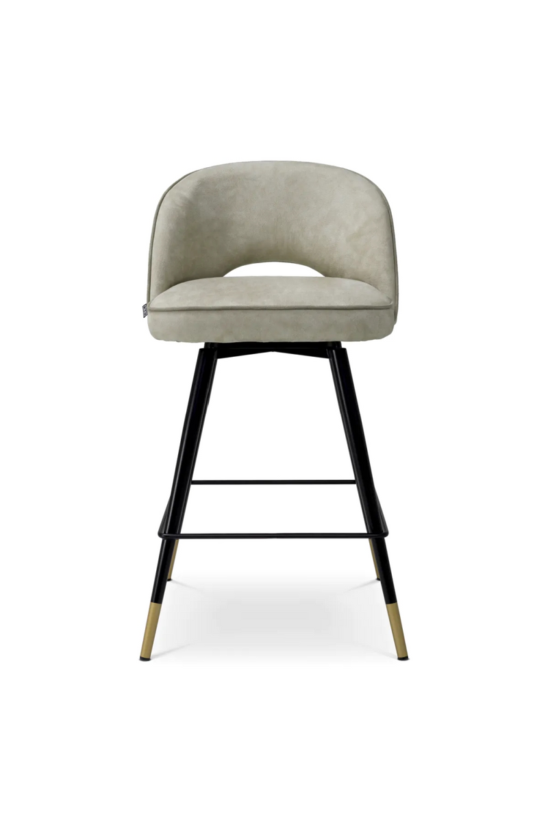 Tabourets de comptoir gris (lot de 2) | Eichholtz Cliff | OROA.fr