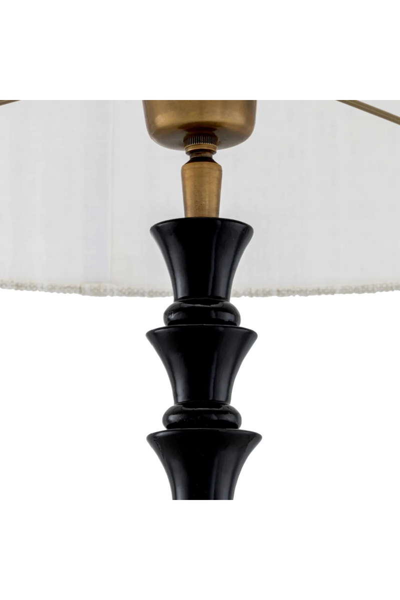 Lampe De Table A Cadre En Bois | Eichholtz Arabella | OROA.fr