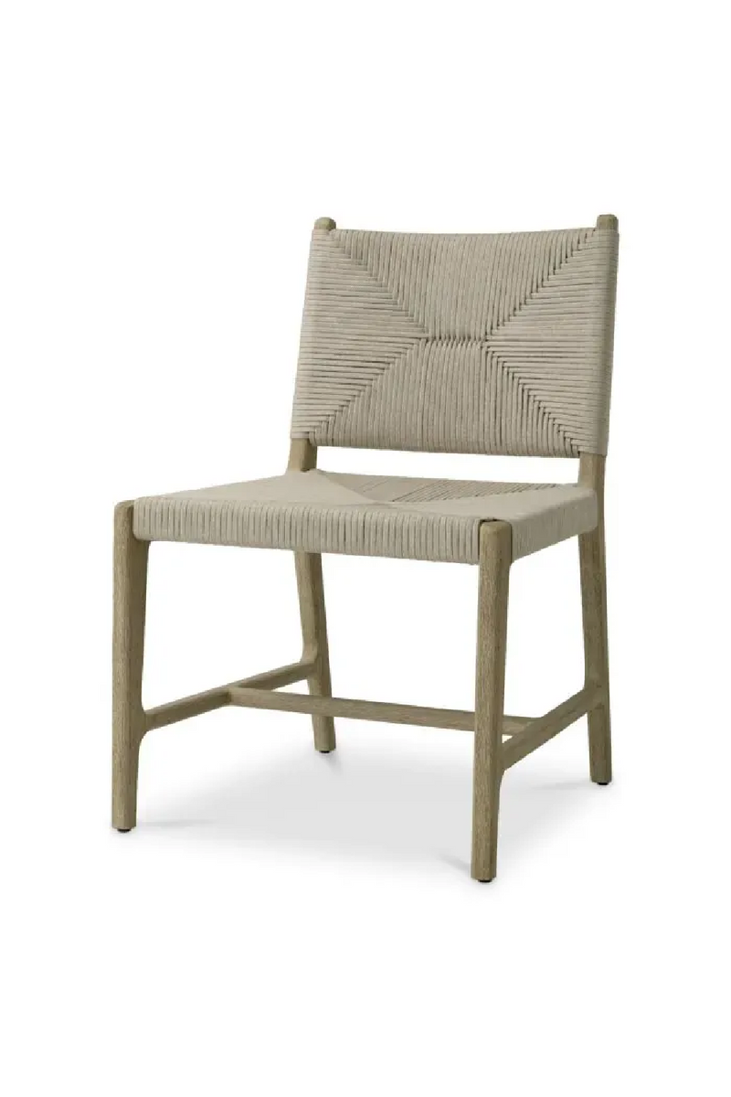 Chaise de Salle à Manger d’Extérieur en Corde Grise | Eichholtz Pivetti | OROA.fr