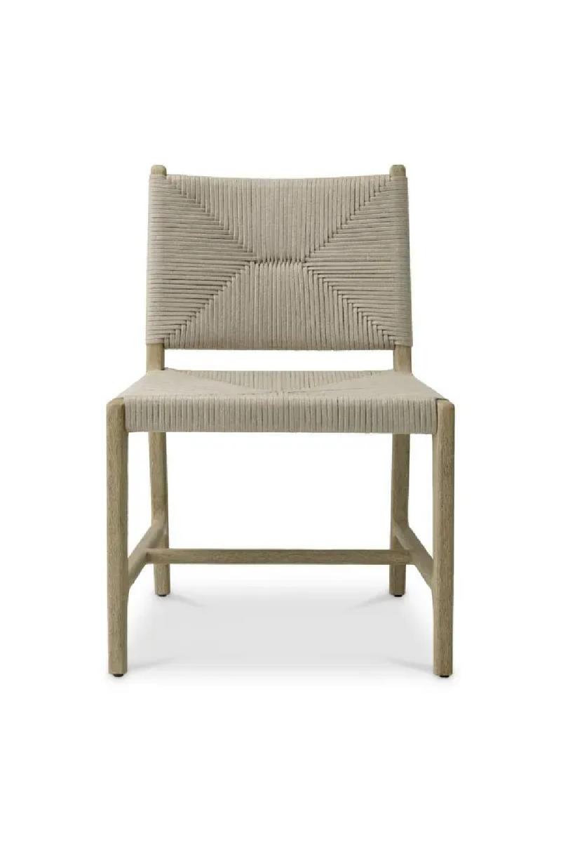 Chaise de Salle à Manger d’Extérieur en Corde Grise | Eichholtz Pivetti | OROA.fr