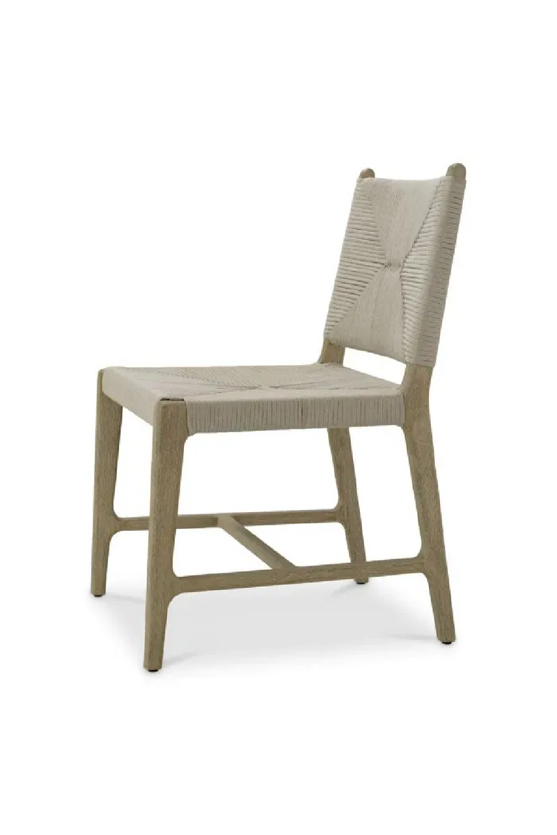 Chaise de Salle à Manger d’Extérieur en Corde Grise | Eichholtz Pivetti | OROA.fr