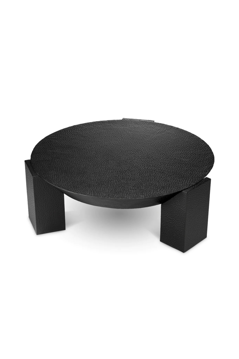 Table Basse en Bronze Martelé | Eichholtz Oscuro | OROA.fr