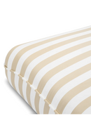 Pouf d'extérieur à rayures beiges | Eichholtz Relax | OROA.fr