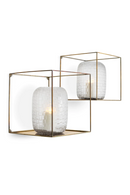 Racks muraux carres en laiton vintage (2) | Eichholtz Deco | OROA.fr