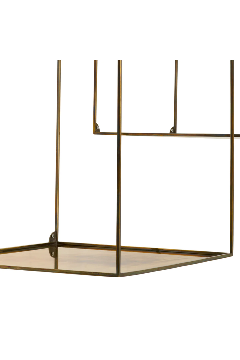 Racks muraux carres en laiton vintage (2) | Eichholtz Deco | OROA.fr