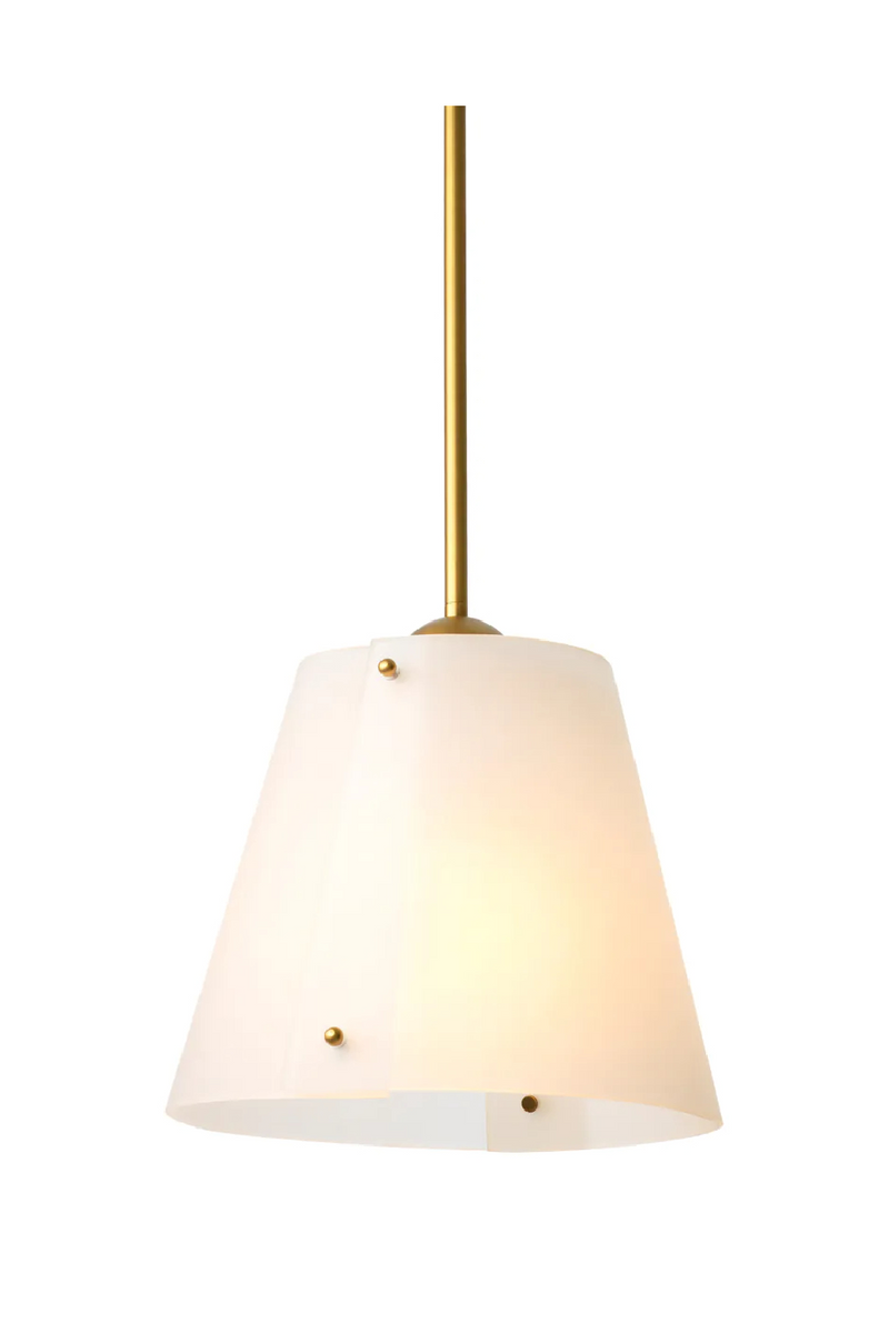 Suspension en Verre Blanc | Eichholtz Trianon | OROA.fr