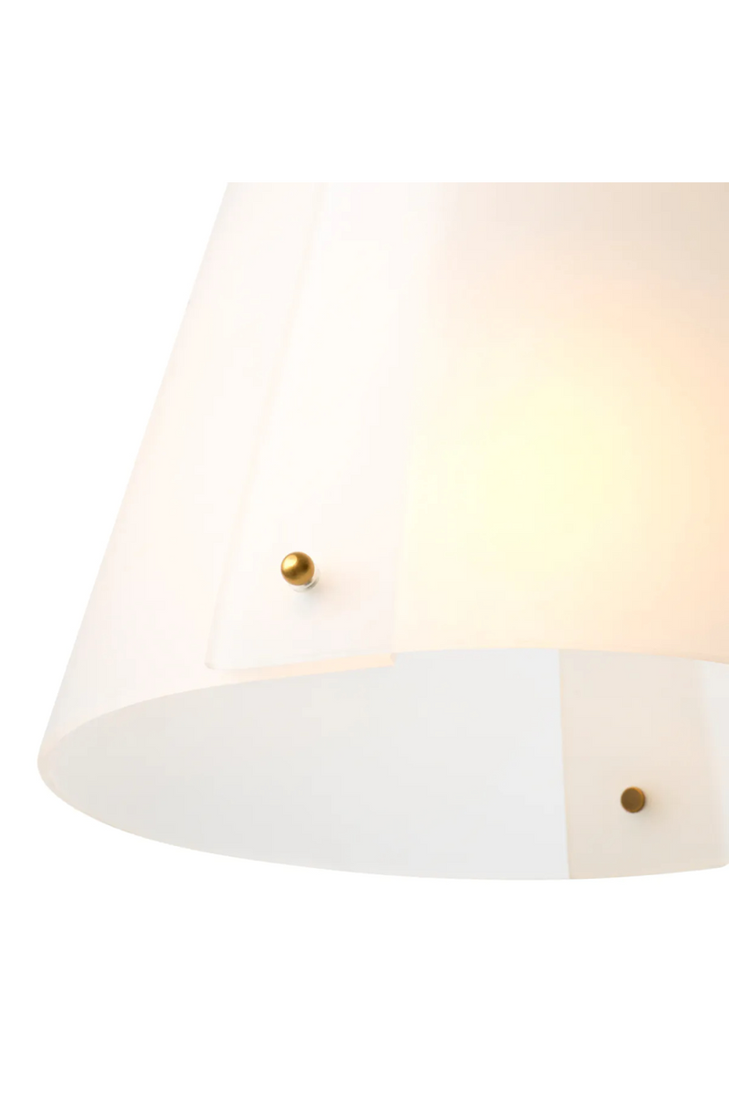 Suspension en Verre Blanc | Eichholtz Trianon | OROA.fr