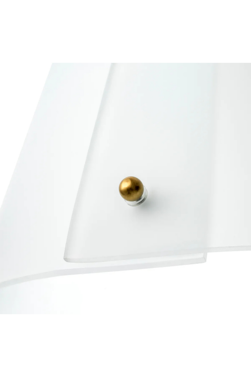 Suspension en Verre Blanc | Eichholtz Trianon | OROA.fr